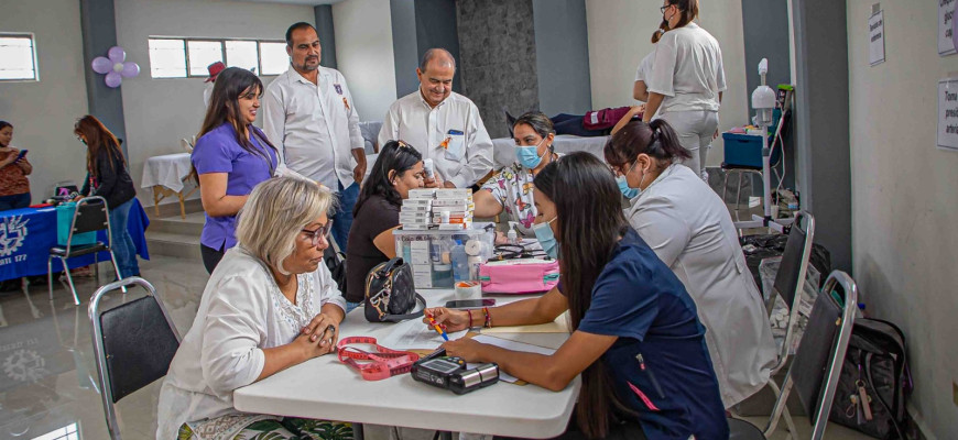 Prestan más de 300 atenciones en Feria de la Salud de la Mujer organizada por el Gobierno de Matamoros