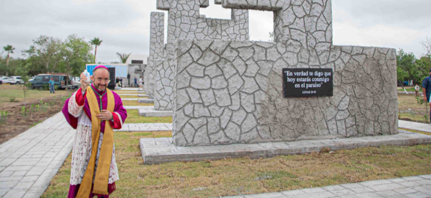 Inauguran en Matamoros la “Calzada de las Siete Palabras”, obra monumental de relieve mundial