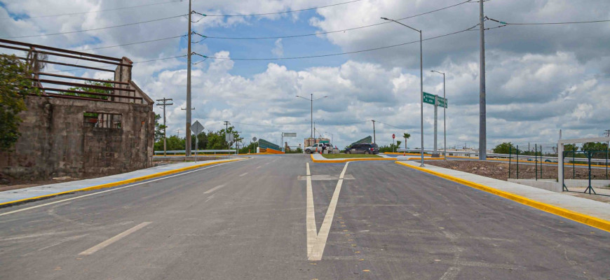 Así se aprecian las obras en la Avenida de las Américas: Gobierno de Matamoros