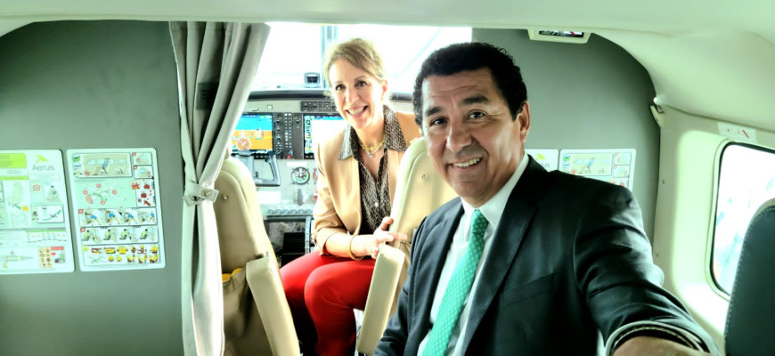 Inaugura Alcalde Mario López inicio de operaciones de aerolínea regional Aerus en Matamoros