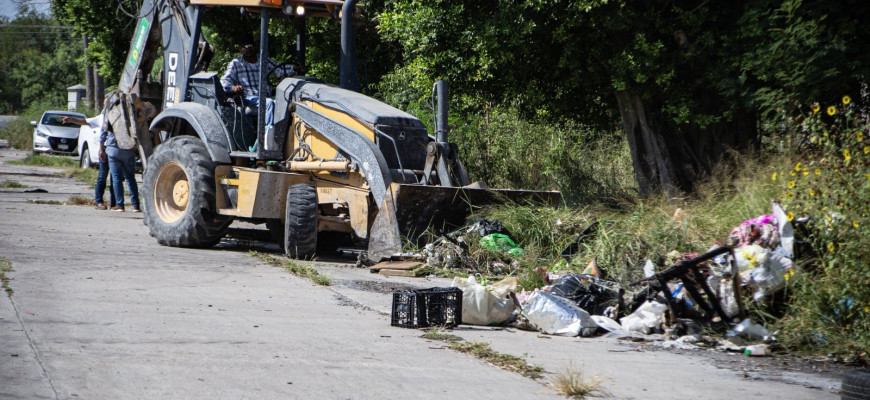 Intensifica Gobierno de Matamoros acciones para eliminar basureros clandestinos