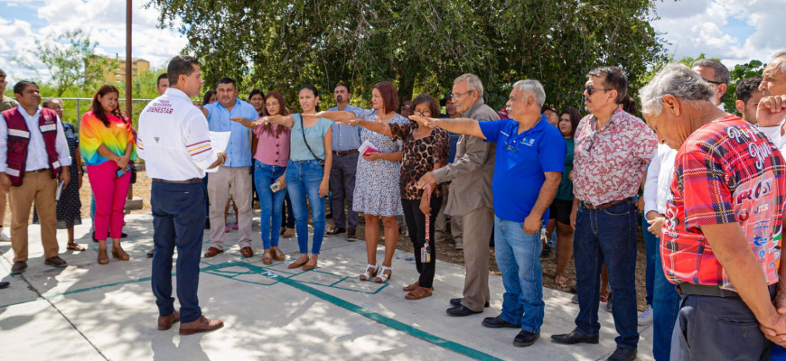 Inicia Gobierno de Matamoros construcción de techumbre en CAM del Poblado Control