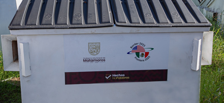 Dan banderazo para entrega de contenedores en cinco ejidos beneficiados con Programa Frontera 2025: Gobierno de Matamoros