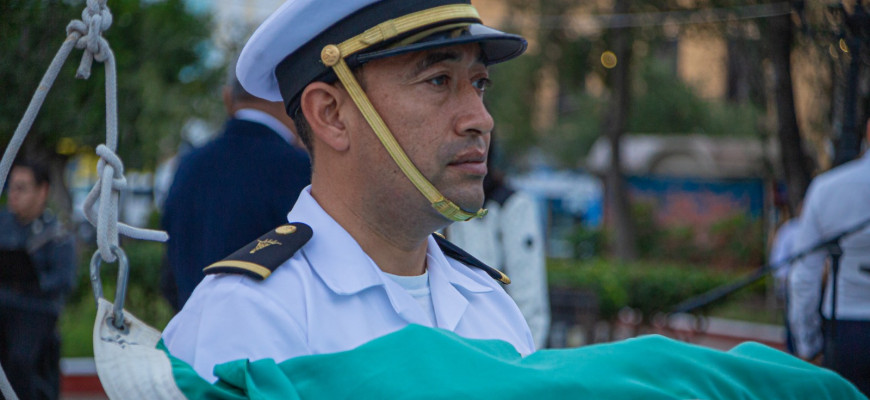 Realiza Municipio de Matamoros ceremonia de Honores a la Bandera
