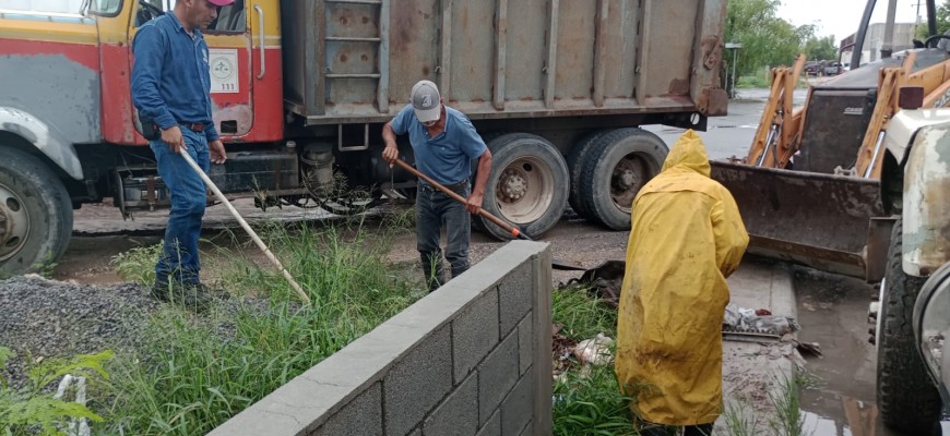 Suman esfuerzos Gobierno de Matamoros y JAD para atender afectaciones por “Francine” y tormenta tropical No. 21