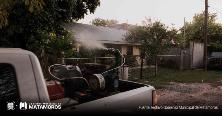 Operativo de fumigación Matamoros