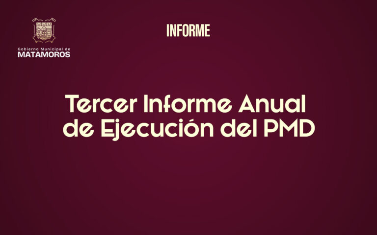 Tercer Informe Anual de Ejecución del PMD