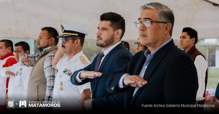 Asiste el Presidente Municipal Alberto Granados a la toma de posesión del General Brigadier Luis Victoria Corte como nuevo comandante de la Guarnición Militar en Matamoros