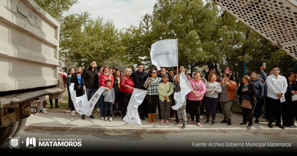 Matamoros avanza: Inician obras de pavimentación en Lomas de San Juan y Electricistas Sur