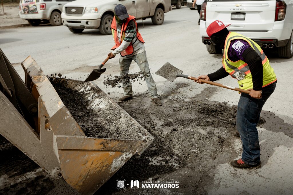 Matamoros avanza: Inician obras de pavimentación en Lomas de San Juan y Electricistas Sur