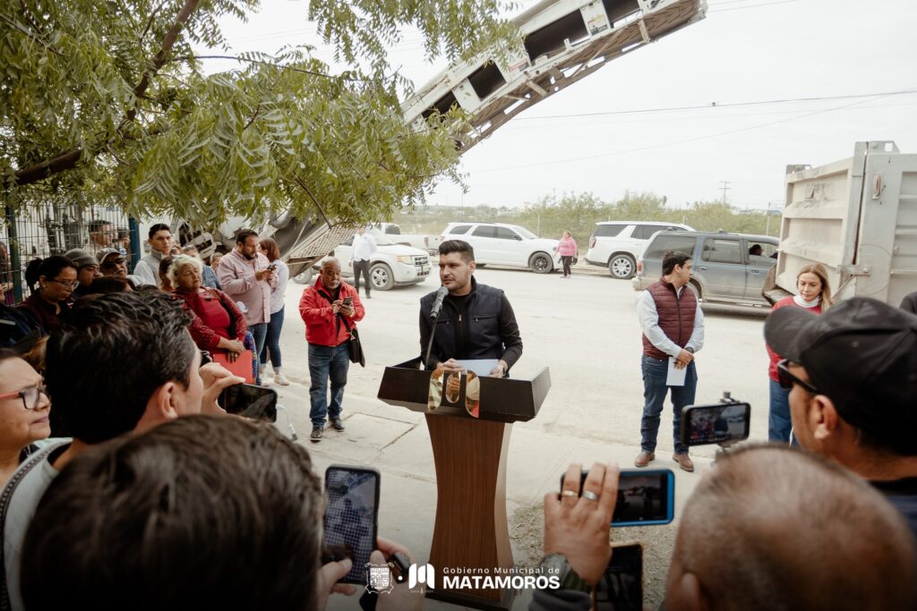 Matamoros avanza: Inician obras de pavimentación en Lomas de San Juan y Electricistas Sur