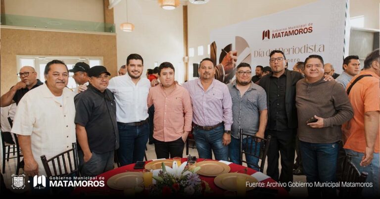 Presidente Municipal de Matamoros celebra el Día del Periodista con emotiva convivencia