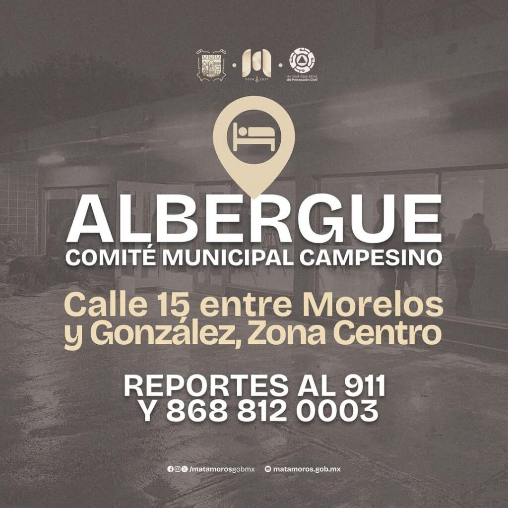 Abre municipio albergue en el Comité Campesino