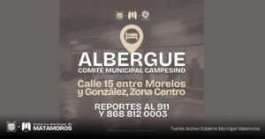 Abre municipio albergue en el Comité Campesino