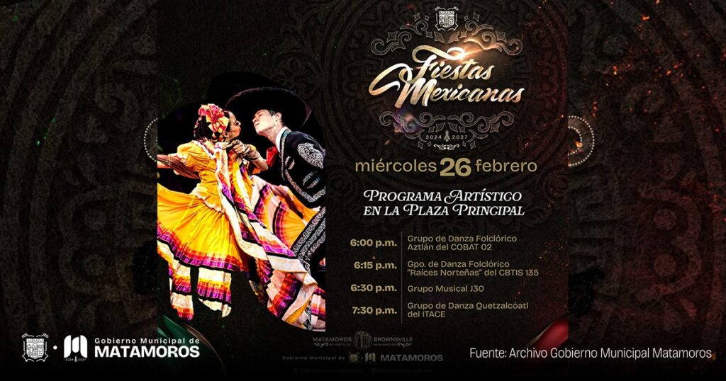 Continúan actividades de las fiestas mexicanas; para hoy, actividades en la plaza principal