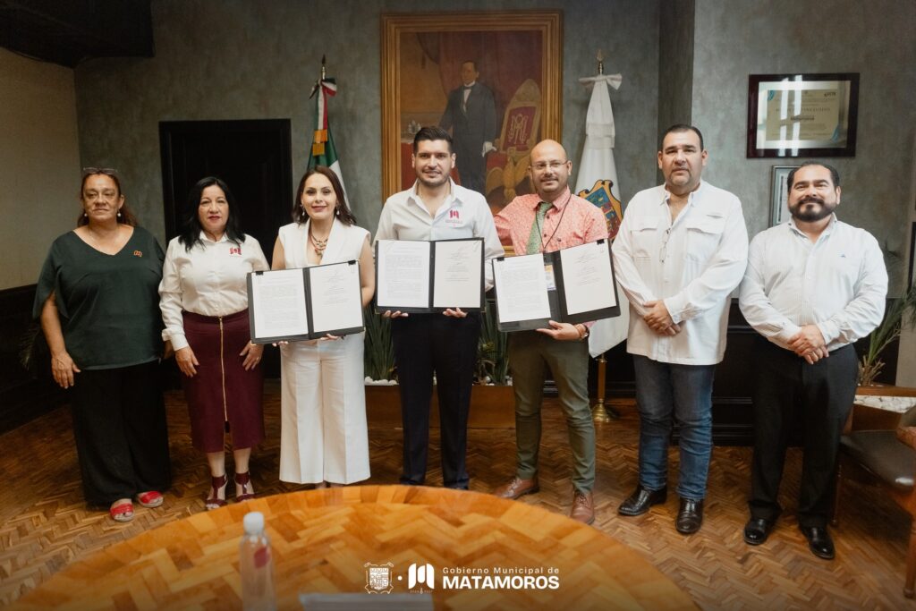 Firman convenio de colaboración Universidad Cedip y el Ayuntamiento de Matamoros