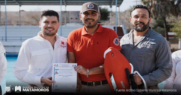 Matamoros, Sede del Curso Integral de Rescate Acuático para Certificar a los Salvavidas de la Zona Norte de Tamaulipas