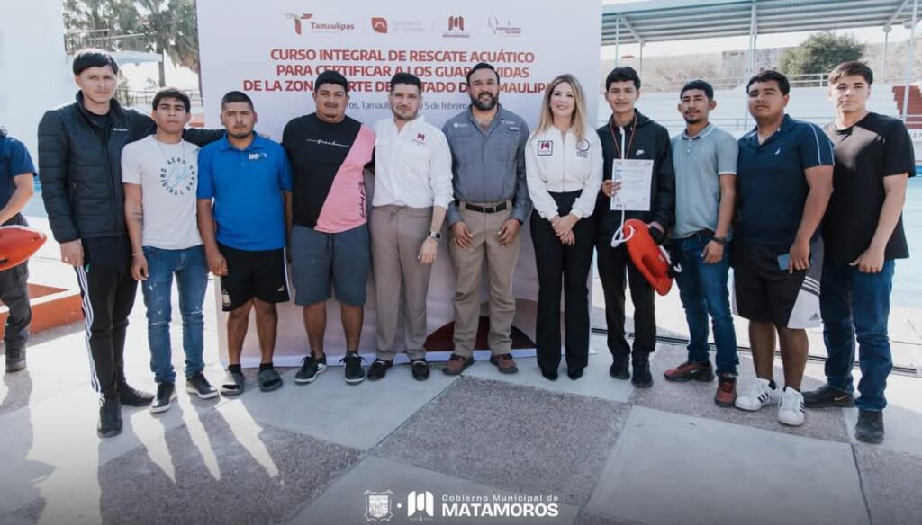 Matamoros, Sede del Curso Integral de Rescate Acuático para Certificar a los Salvavidas de la Zona Norte de Tamaulipas