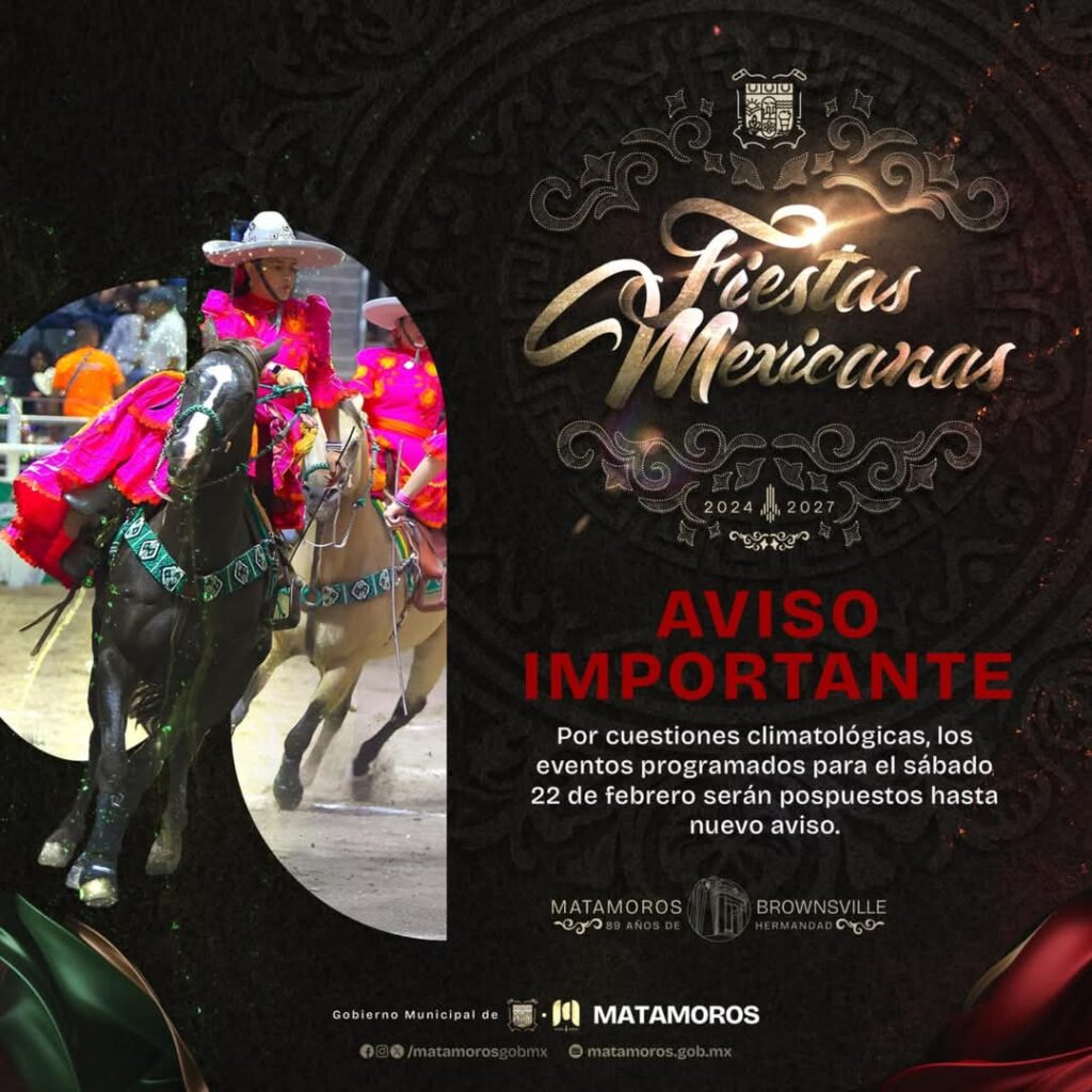 Por Intenso Frío; Suspenden actividades Sabatinas de Fiestas Mexicanas