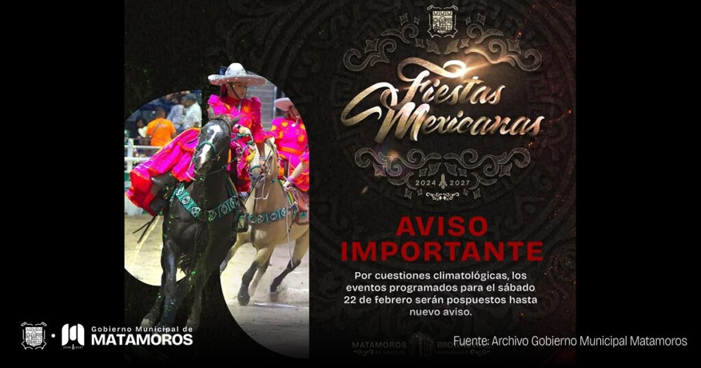 Por Intenso Frío; Suspenden actividades Sabatinas de Fiestas Mexicanas