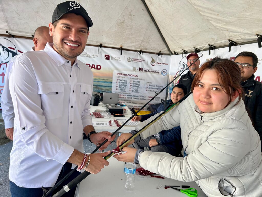 Presidente Municipal Alberto Granados invita a disfrutar del Torneo de Pesca Copa Tamaulipas en la Playa Bagdad