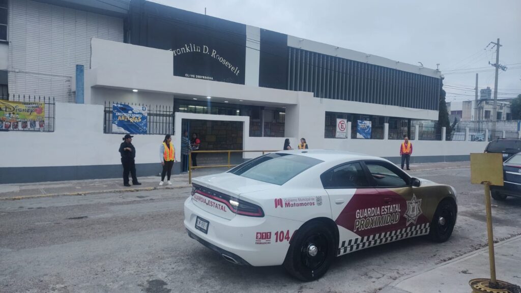 Refuerzan seguridad en escuelas de Matamoros con el Operativo Escuela Segura