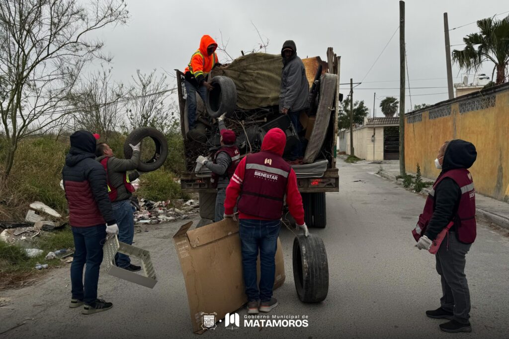 Retira Gobierno de Matamoros 14 toneladas de Basura en Valle Real