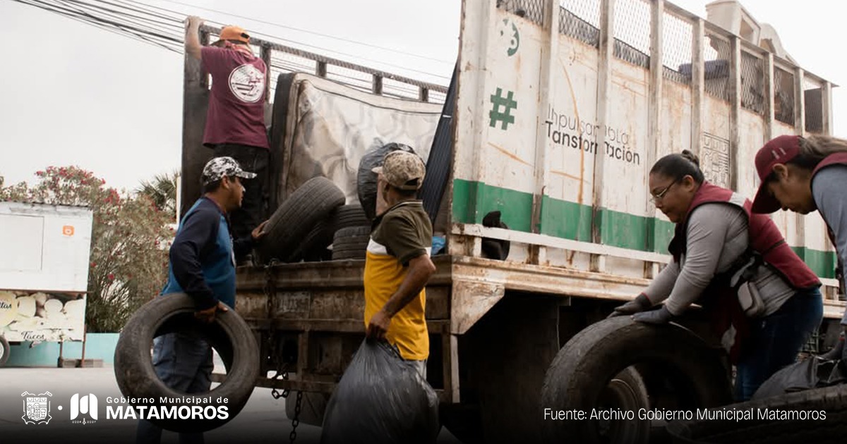 Gobierno de Matamoros refuerza acciones contra el dengue con jornada de descacharrización