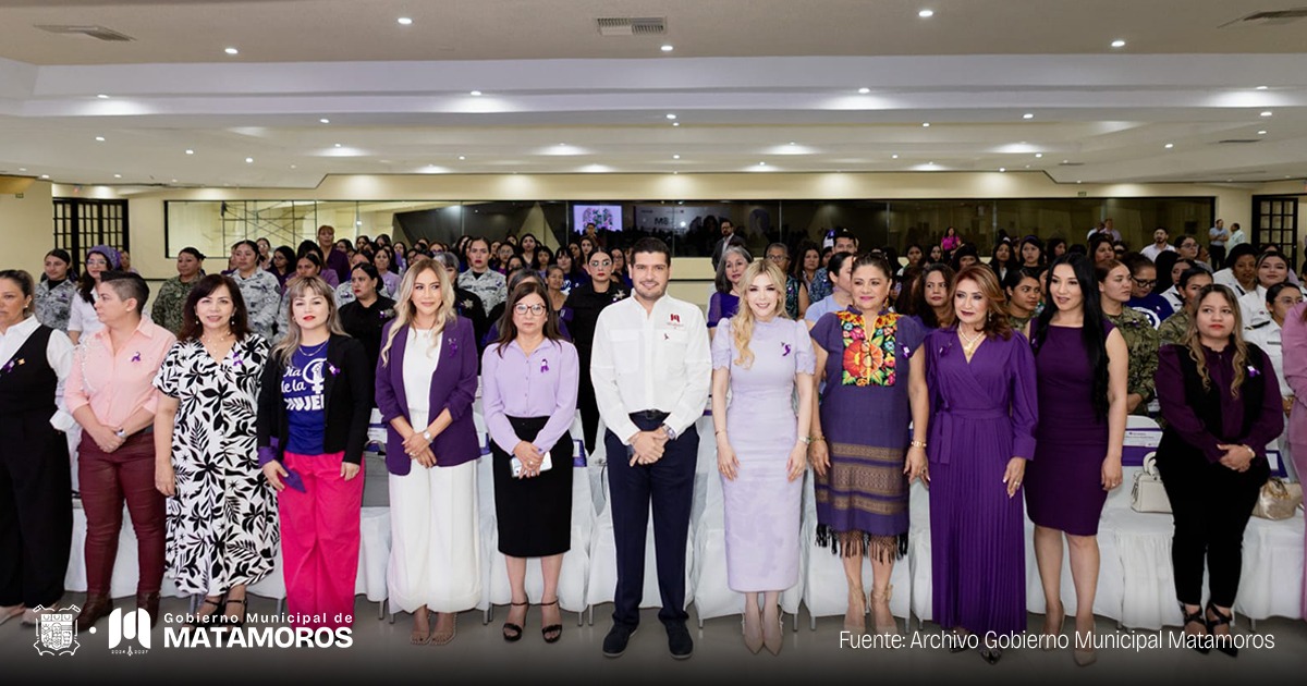 Presidente Municipal destaca el liderazgo de Claudia Sheinbaum en evento con mujeres de Matamoros