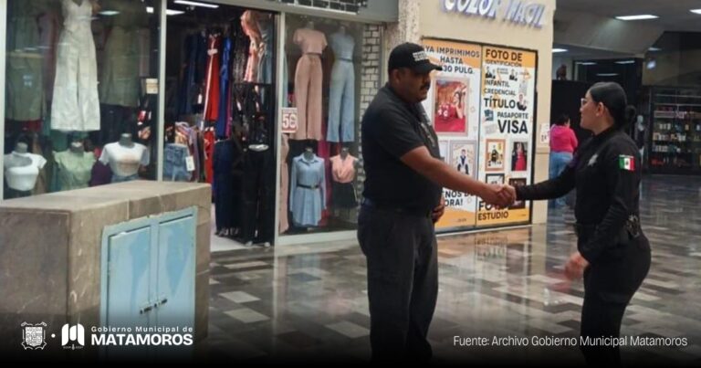 Vigila Guardia Estatal centros comerciales de Matamoros