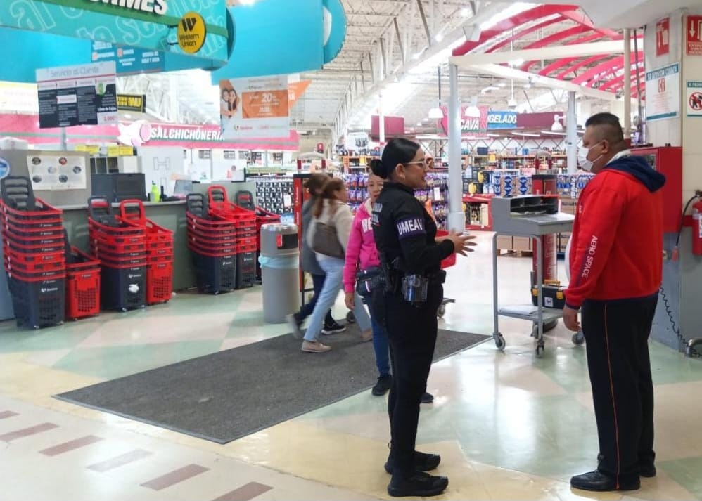 Vigila Guardia Estatal centros comerciales de Matamoros