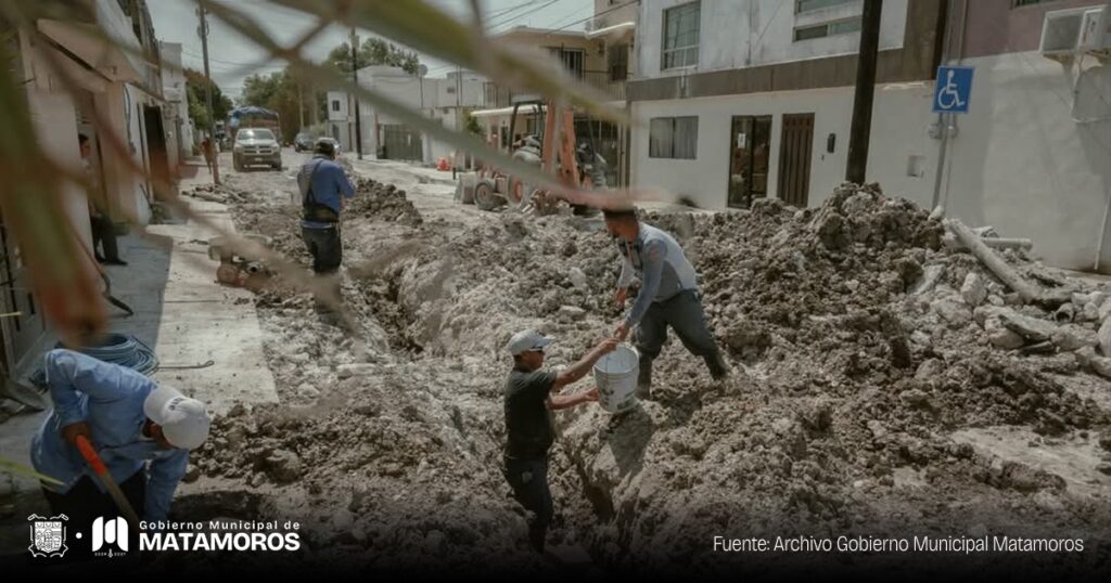 Avanza la obra hidráulica en la colonia Modelo gracias al trabajo de la JAD
