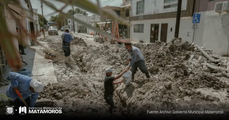Avanza la obra hidráulica en la colonia Modelo gracias al trabajo de la JAD