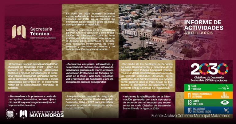 Da seguimiento la Secretaría Técnica al Plan Municipal de Desarrollo 2024-2027