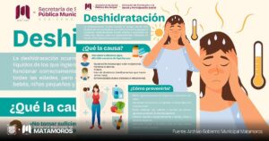 Gobierno de Matamoros exhorta a protegerse de la deshidratación en temporada de calor