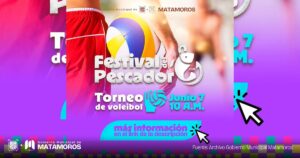 Invitan a participar en el Torneo de Voleibol del Festival del Pescador 2025
