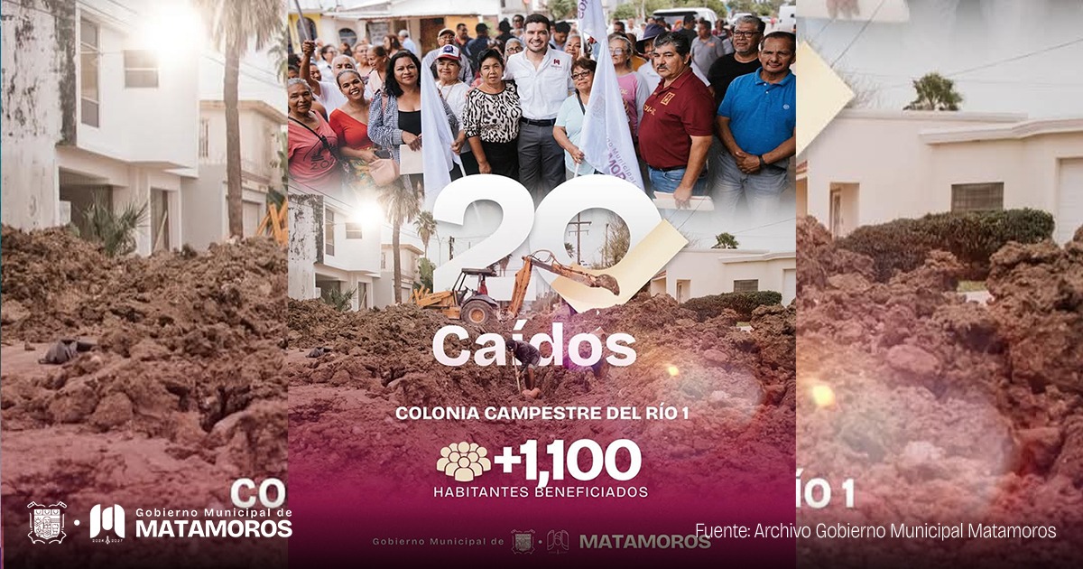 Reparación de líneas colapsadas en la colonia Campestre del Río 1 beneficia a más de mil cien habitantes