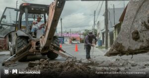 Trabajos de reparación en Mariano Matamoros destacan coordinación entre Gobierno Municipal y JAD