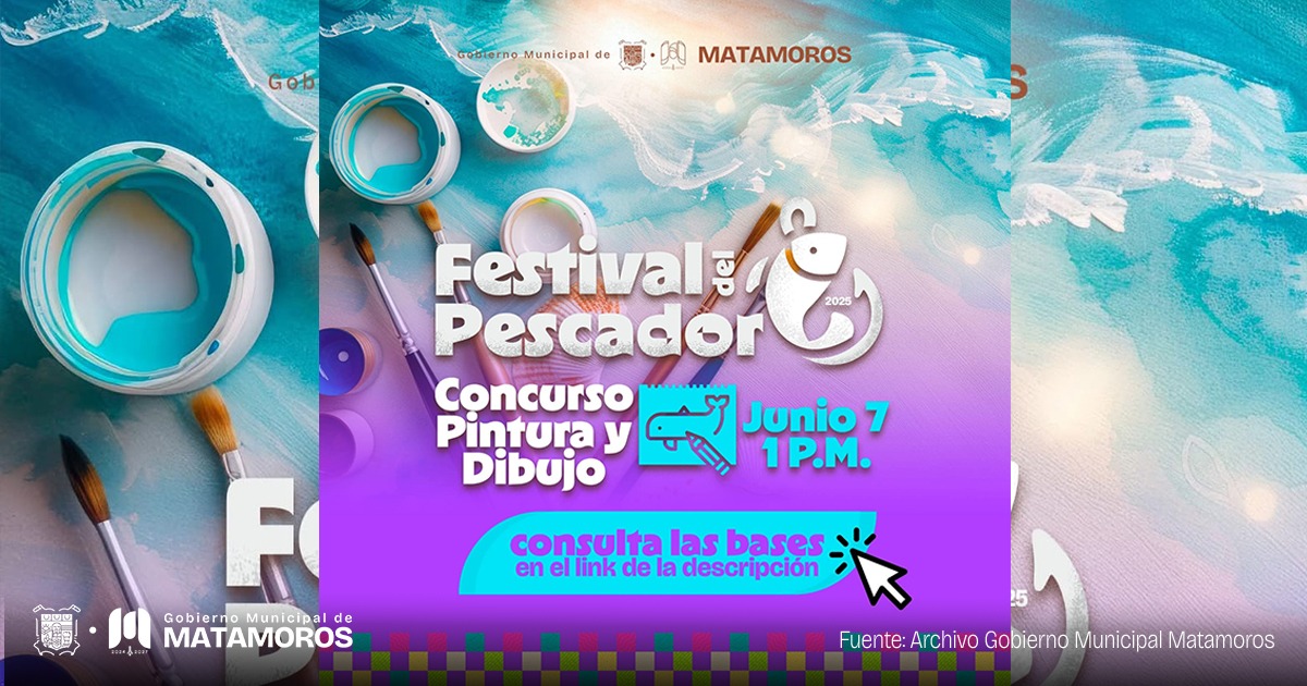 para participar en el Concurso de Pintura y Dibujo, que se celebrará en el marco del Festival del Pescador 2025.
