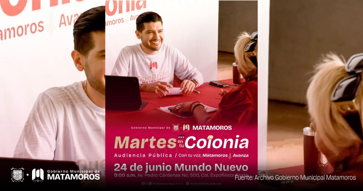 "Martes en tu colonia" llega al Centro de Convenciones Mundo Nuevo; Gobierno cercano, soluciones directas
