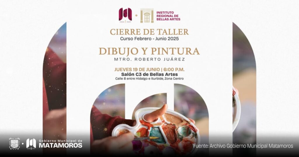 Gobierno Municipal invita al cierre del Taller de Dibujo y Pintura en el IRBAM