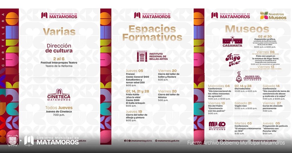 Gobierno Municipal llega con un mes lleno de Cultura
