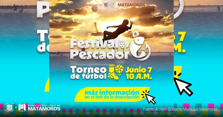 Gobierno municipal invita a participar en el Torneo de Fútbol del Festival del Pescador 2025