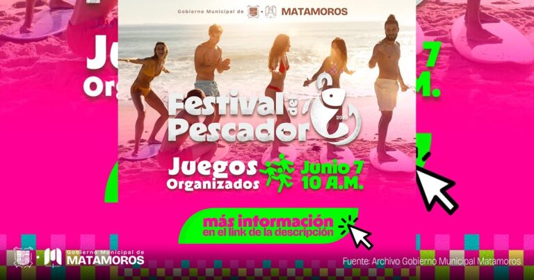 Invita Gobierno Municipal a participar en los Juegos Organizados del Festival del Pescador 2025