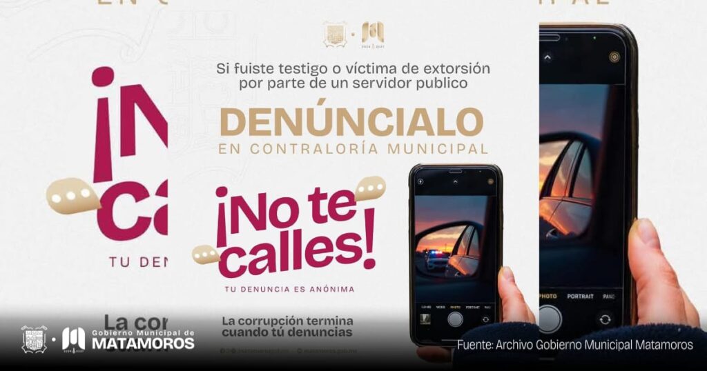 La corrupción termina cuando la ciudadanía denuncia