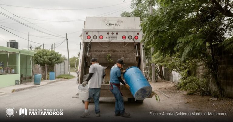 Limpieza Pública recorre día con día las Calles de Matamoros