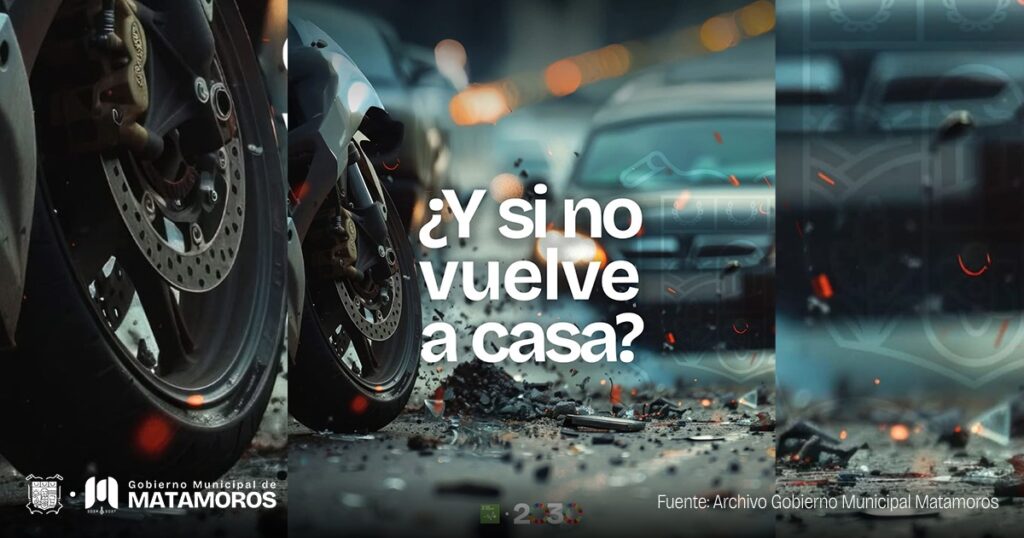 Lanza Gobierno Municipal campaña de concientización para motociclistas en Matamoros
