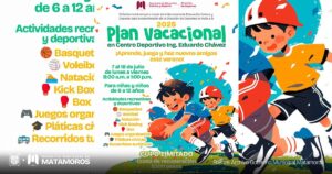 Centro Deportivo “Ing. Eduardo Chávez”, ya contempla un plan vacacional 2025