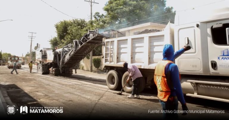 Inicia rehabilitación de pavimentación asfáltica en la calle Ocampo