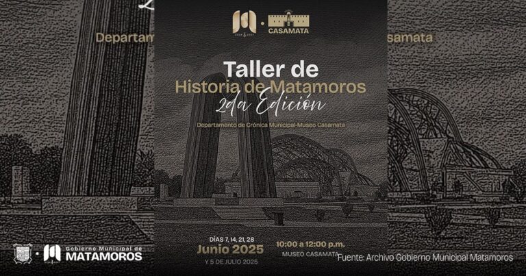 Promueve Gobierno Municipal la segunda edición del taller de Historia de Matamoros